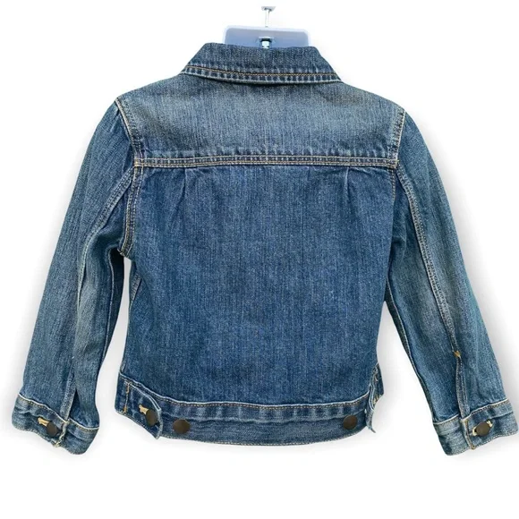 J Crew Crewcuts boy blue denim jean jacket 3 - Picture 3 of 9